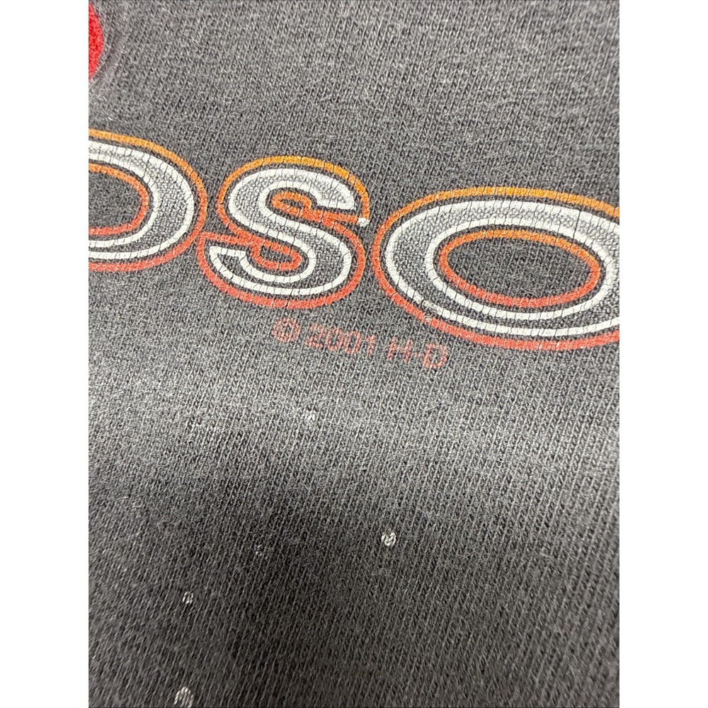 Vintage 2001 Harley-Davidson Sturgis Black Hills Rally T-Shirt XL Black Skulls - Picture 14 of 16